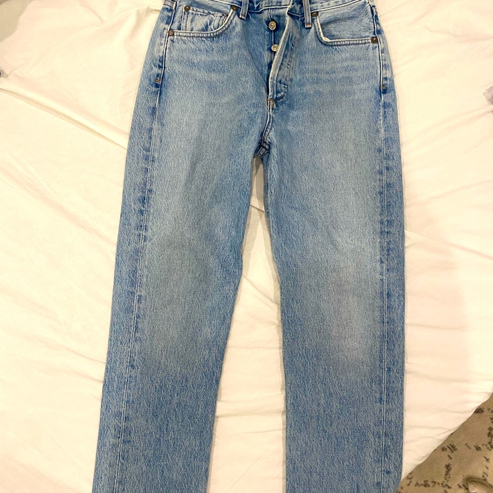 Agolde Riley high rise straight crop!